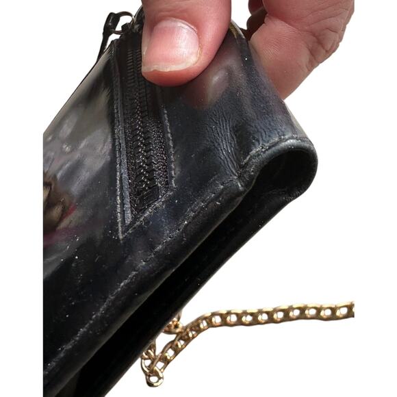 Ferragamo Bi-fold Wallet -  Double Gancini Enamel Black - Picture 10 of 16